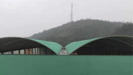 這家水泥廠新建水渣堆棚助力原材料規范化管理